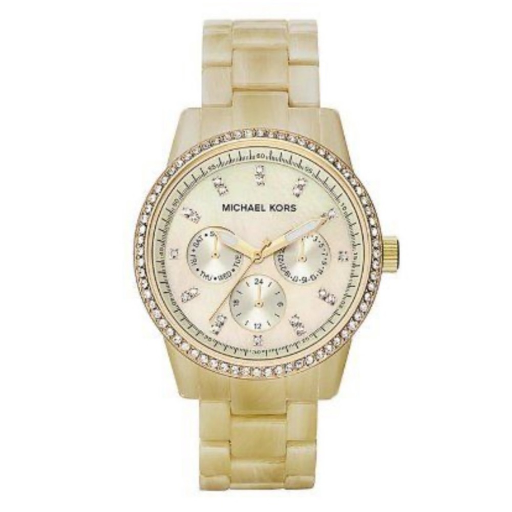 Michael Kors Gold Women's Tone Glitz Watch